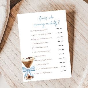 Blue Bow Espresso Martini Shower Guess Who Game