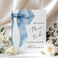 Blue Bow Help the Busy Mum Address an Envelope