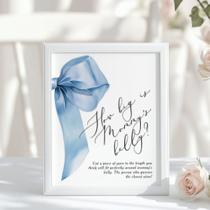 Blue Bow How big is mommys belly game Poster