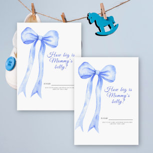 Blue Bow How big is mummy's belly game Enclosure Card