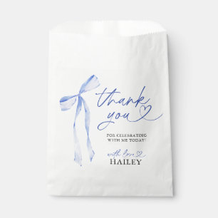 Blue Bow She's Tying The Knot Bridal Shower Favour Bags