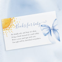 Blue Bow Sun Watercolor Books for Baby
