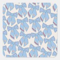 Blue Bows Coquette
