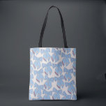 Blue Bows Coquette Tote Bag<br><div class="desc">Light Blue Christmas Bows - Coquette Ribbons – Pink Bows And Cream White Background.</div>