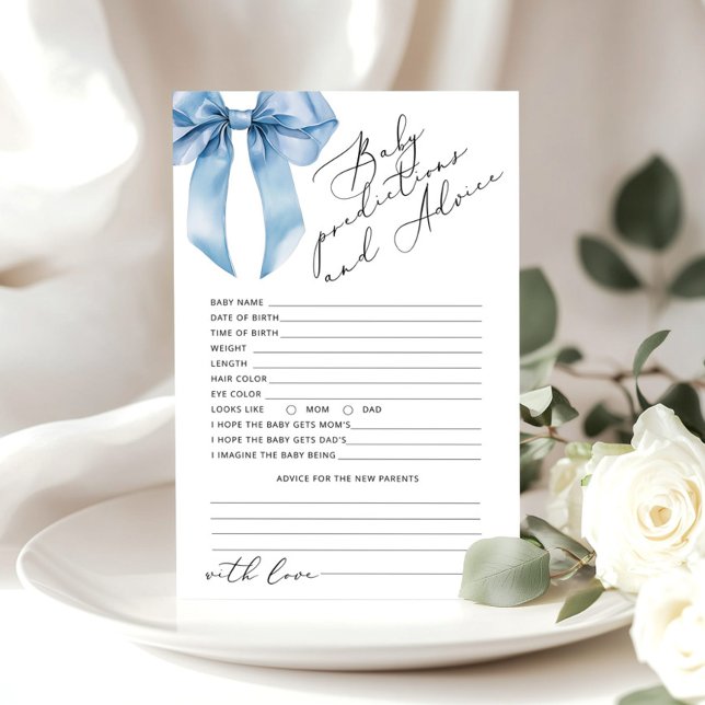 Blue Boy baby Boy predictions and advice card (Creator Uploaded)