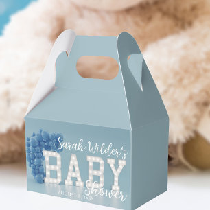 Blue Boy Baby Shower Party Balloon Arch Favour Box
