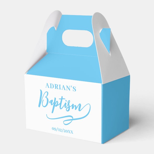 Blue Boy Baptism Favour Box (Front Side)