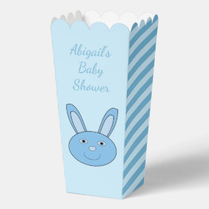 Blue Boy Bunny Face Spring Easter Baby Shower Favour Box