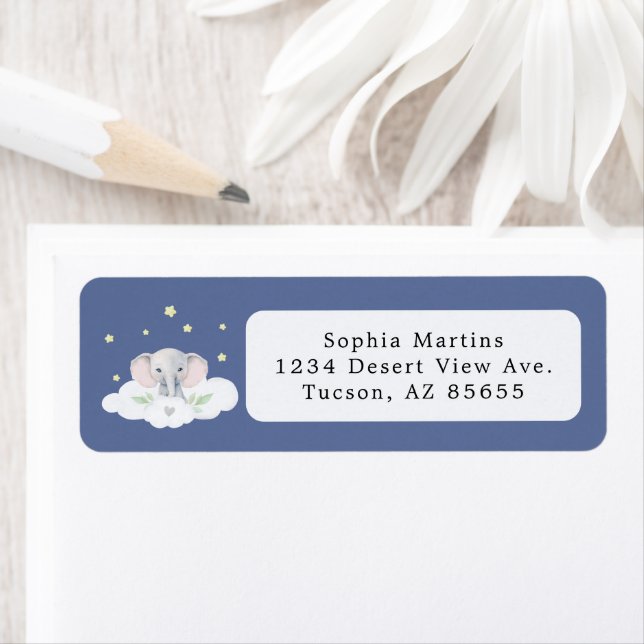 Blue Boy Elephant Little Peanut Baby Shower (Insitu)