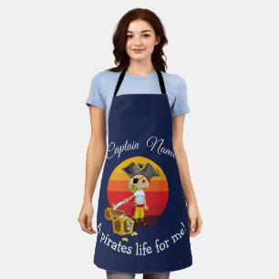 Blue Boy Party Pirate Apron