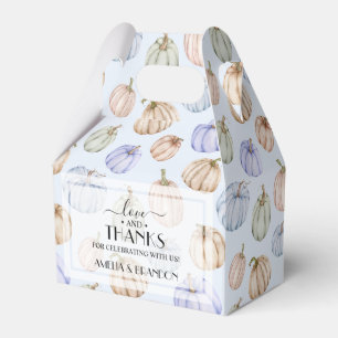 Blue Boy Pumpkins Baby Shower Large Favour Box