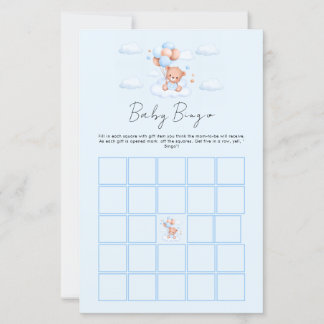 Blue Boy Teddy Bear Baby Shower