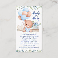 Blue Boy Teddy Bear Books for Baby Shower