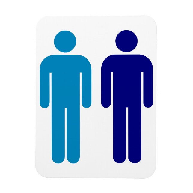 Blue Boys LGBTQ  Magnet (Vertical)