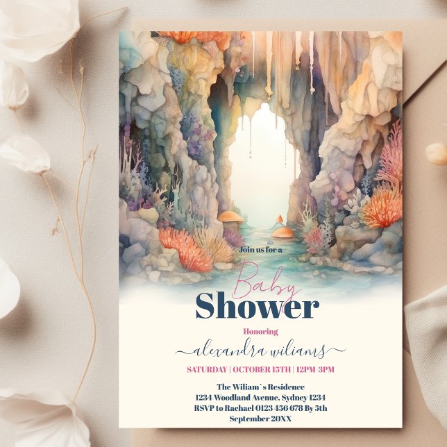 Blue Boys Under the Sea Creatures  Baby Shower Invitation (Creator Uploaded)