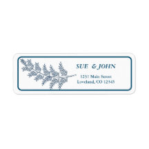 Blue branch Return Address Label