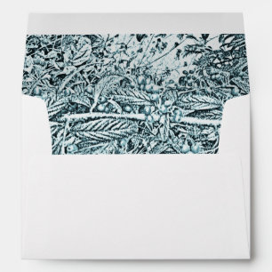 Blue Branches And Berries Wedding Adress  Envelope