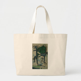 blue break dancers large tote bag