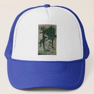 blue break dancers trucker hat