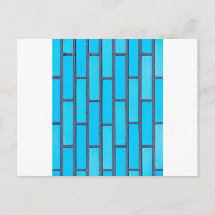blue brick postcard