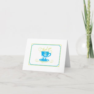 Blue Bridal Shower Thank You Card