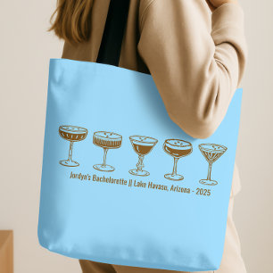 Blue Bridesmaid Espresso Martini Bachelorette  Tote Bag