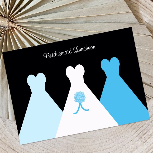 Blue Bridesmaid Luncheon or Brunch Invitation (Creator Uploaded)