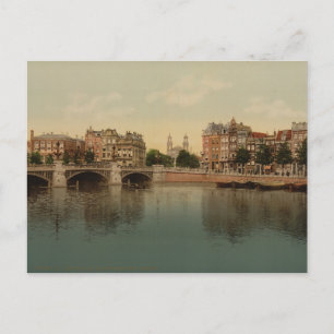 Blue Bridge and the Amstel River, Amsterdam Postcard