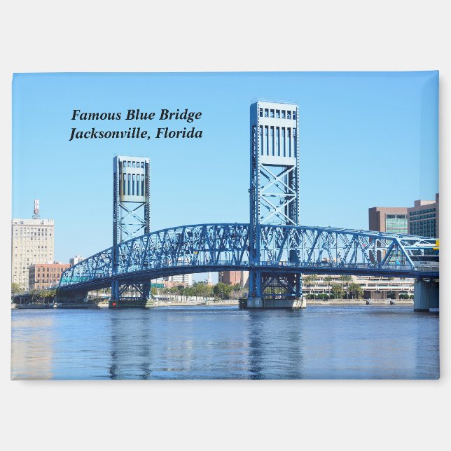  Blue Bridge Jacksonville, Florida Magnet (Front)