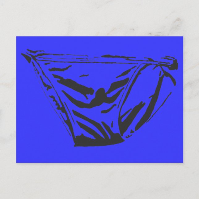 Blue Briefs Postcard (Front)