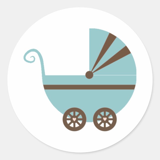 Blue & Brown Buggy Stickers (Front)