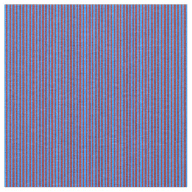 Blue & Brown Colored Lines/Stripes Pattern Fabric (Close Up)