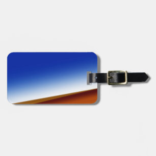 Blue brown white abstract texture art background  luggage tag