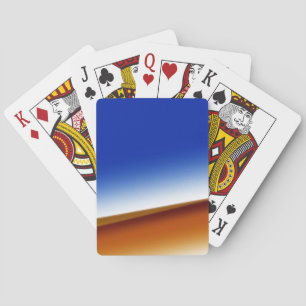 Blue brown white abstract texture art background playing cards