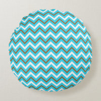 Blue Brown White Zig Zag Lines Geometric Sea Waves