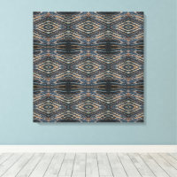 Blue & Brown Wood Beams Photo Perspective Pattern
