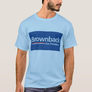 Blue Brownback for President Shirt
