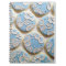 Blue Brush Embroidered Cookies