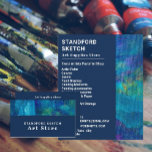 Blue Brushstrokes, Art Supplies Store Flyer<br><div class="desc">Blue Brushstrokes,  Art Supplies Store Advertising Flyer by The Business Card Store.</div>