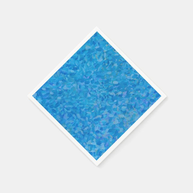 blue brushstrokes napkin (Corner)