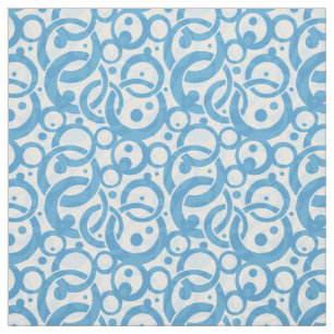 Blue Bubble Fabric