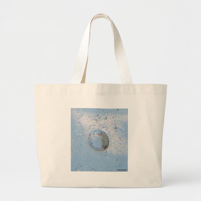 BLUE BUBBLE LARGE TOTE BAG (Front)