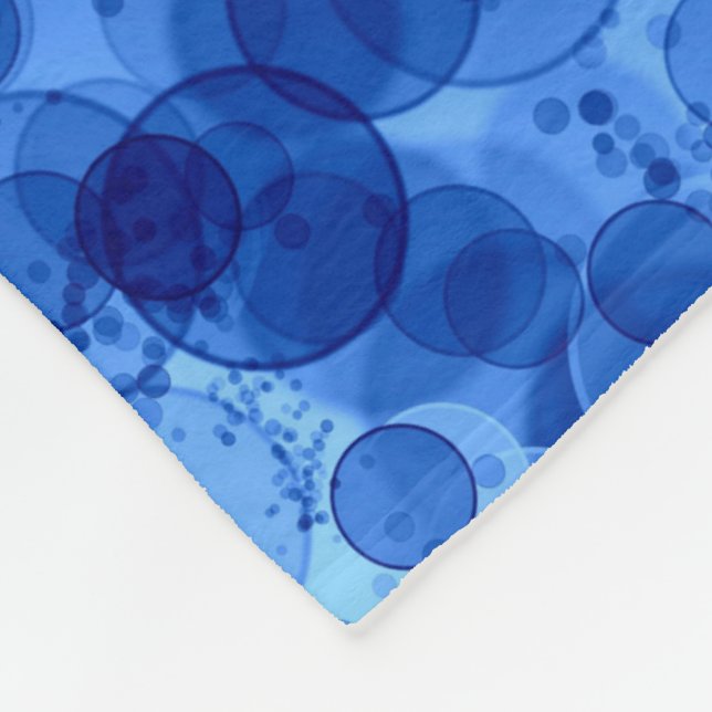 Blue Bubble Pattern Blanket (Corner)