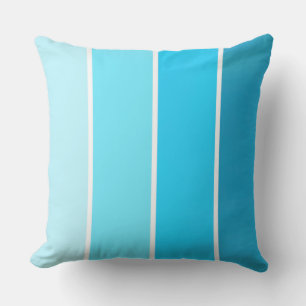 Blue Bubble Stripes Cushion