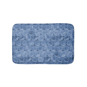 Blue bubble wrap bath mat