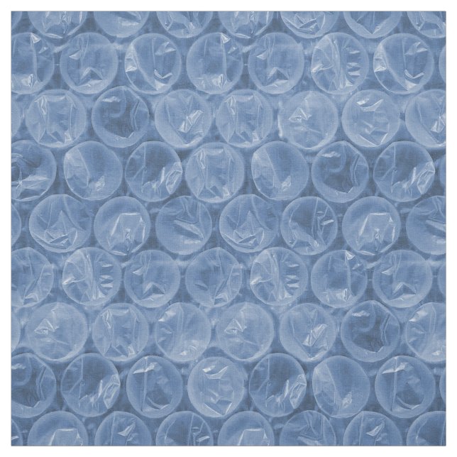 Blue bubble wrap fabric (Swatch)