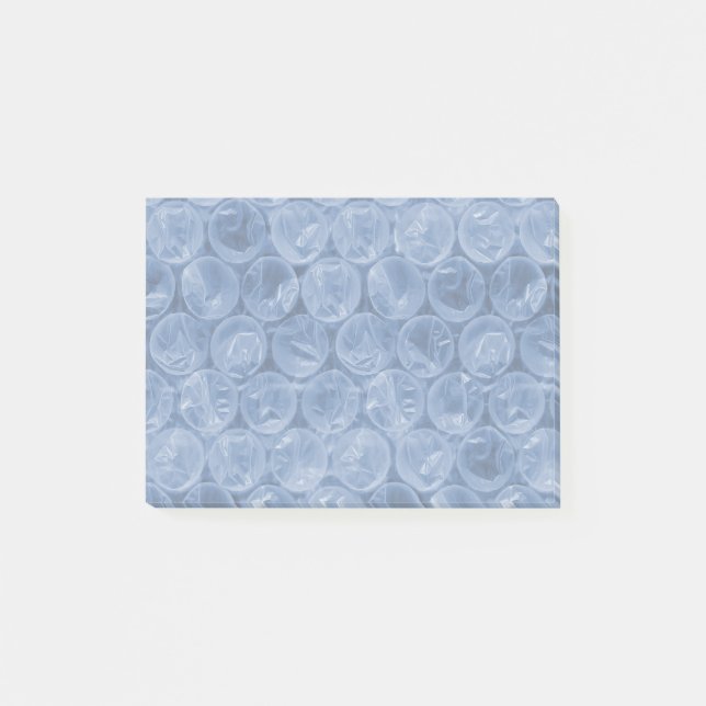 Blue bubble wrap post-it notes (Front)