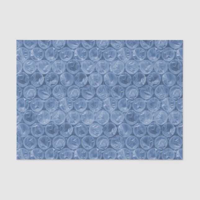 Blue bubble wrap tissue paper (Front)