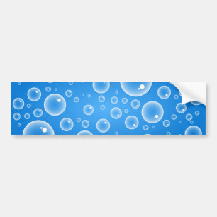 Blue Bubbles Bumper Sticker