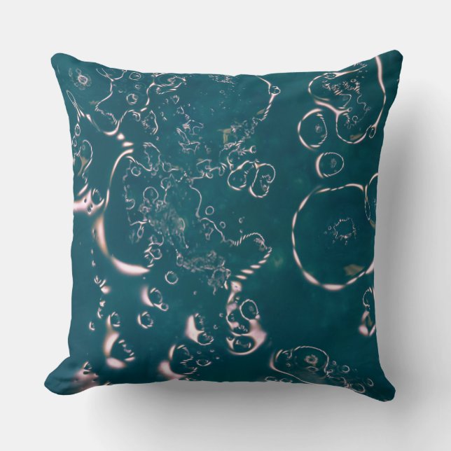 Blue Bubbles Cushion (Front)